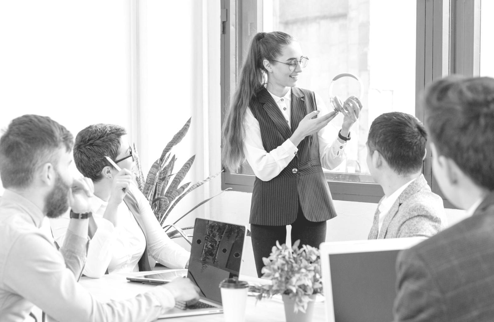 Professional consultation setup with documents and planning materials